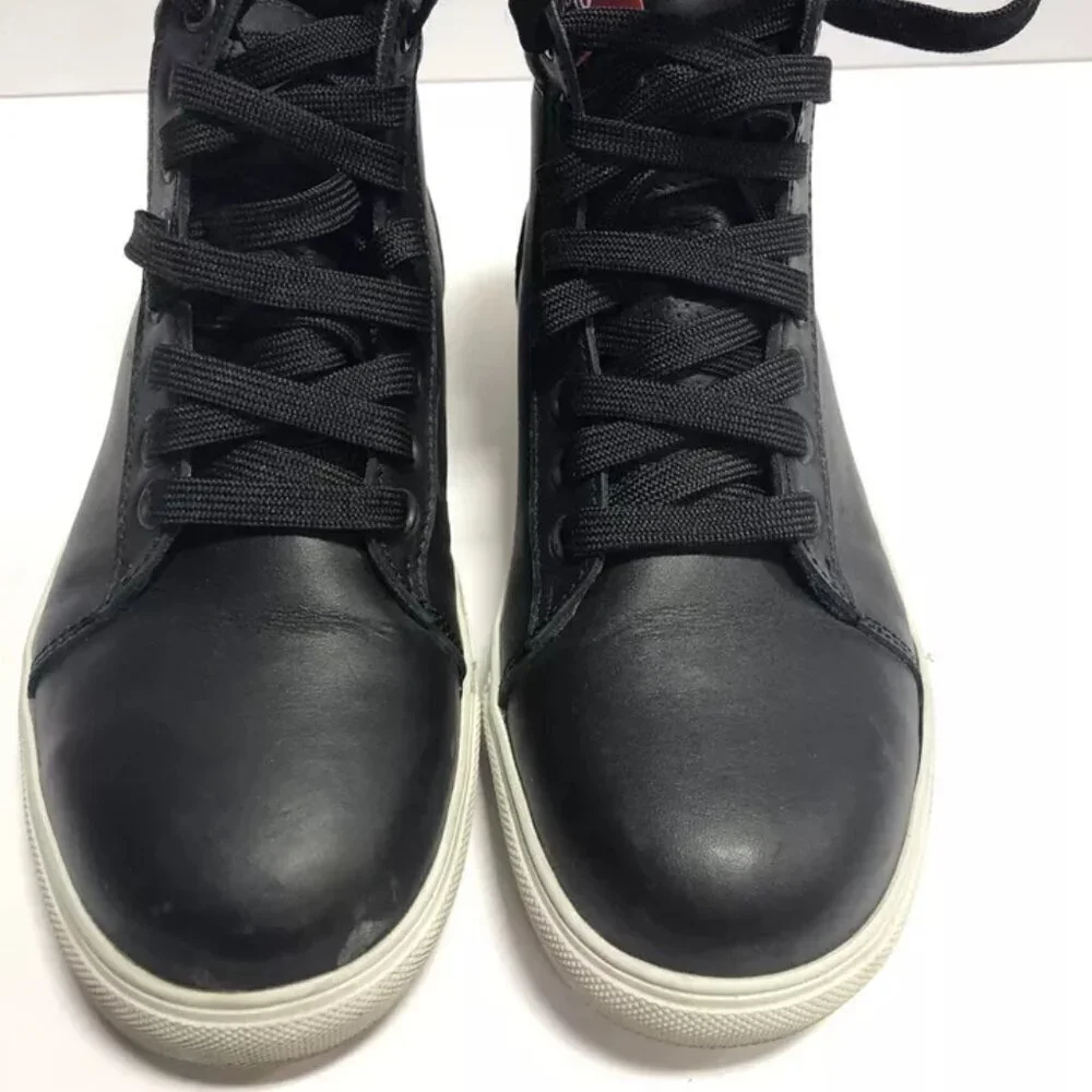 Mellow Walk Women’s Jessica, Black Lace-Up Sneakers, Size 5.5M